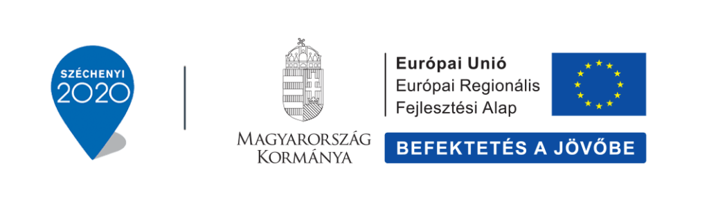 Széchenyi 2020, Magyarország Kormánya és az Európai Unió Európai Regionális Fejlesztési Alap támogató logói